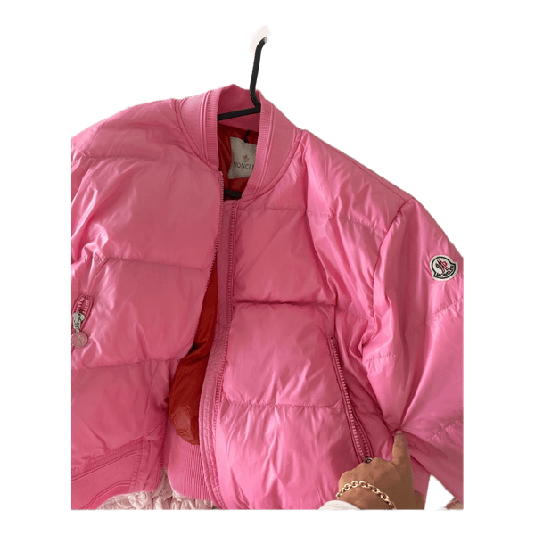 Pink Moncler puffer jacket