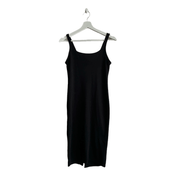 Black midi dress