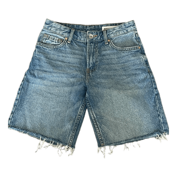 Blue denim shorts