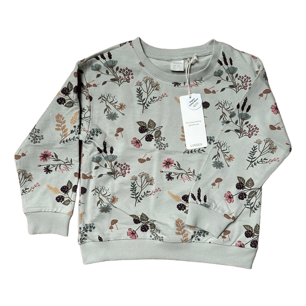 New Lindex Floral print sweatshirt size 104