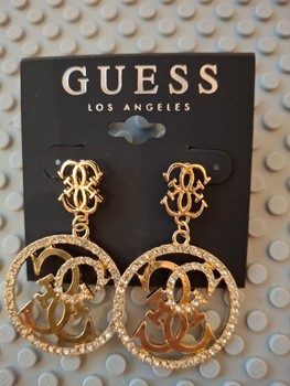 Guess gold hoop earrings