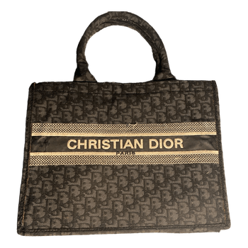 Black Dior tote bag