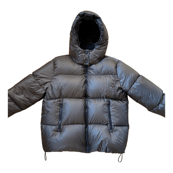 Brown puffer jacket