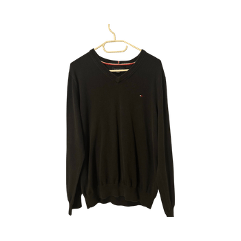 Navy v-neck sweater