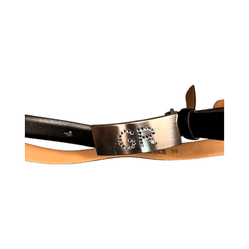 Musta nahkavyö 90cm