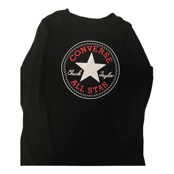 Converse black long-sleeved top