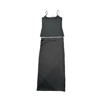 Grey top & skirt set