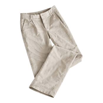 Elegant Beige Straight-Leg Trousers