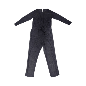 Grey long-sleeve jumpsuit