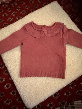 Pink knitted sweater