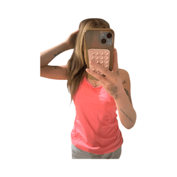 Pink athletic tank top
