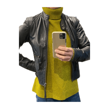 Vila leather coat