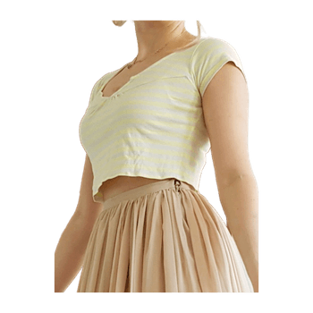 Ellos cropped cotton top