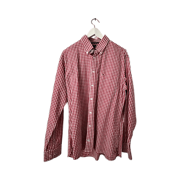 TOMMY HILFIGER Punavalkoinen ruudullinen kauluspaita