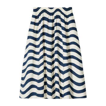 Linen blend skirt
