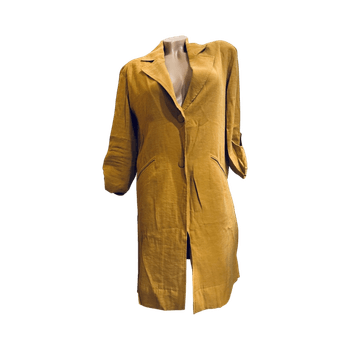 Bershka Mustard long blazer coat