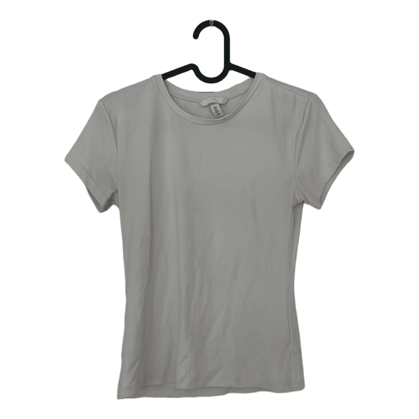 Hvid kortærmet t-shirt