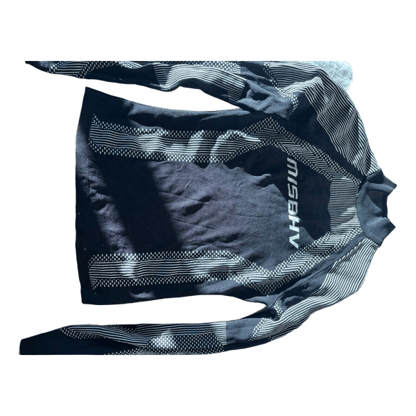 Black striped athletic top