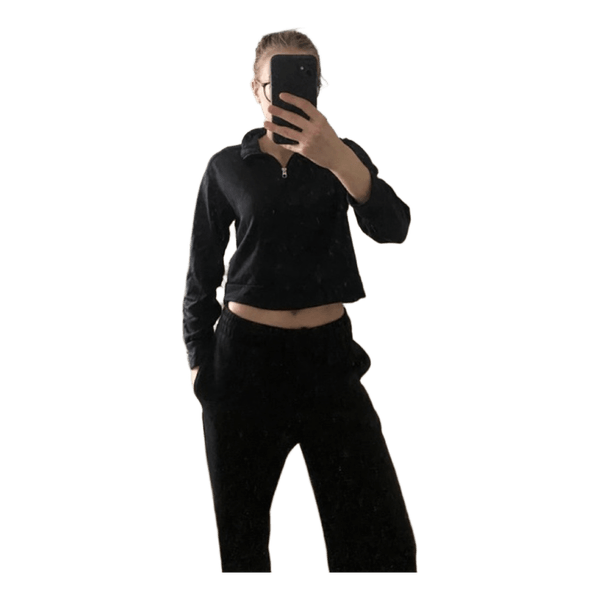 Black quarter zip sweatshirt