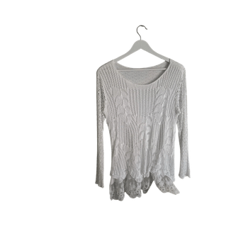 White crochet lace top