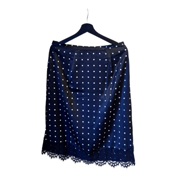 Black polka dot skirt
