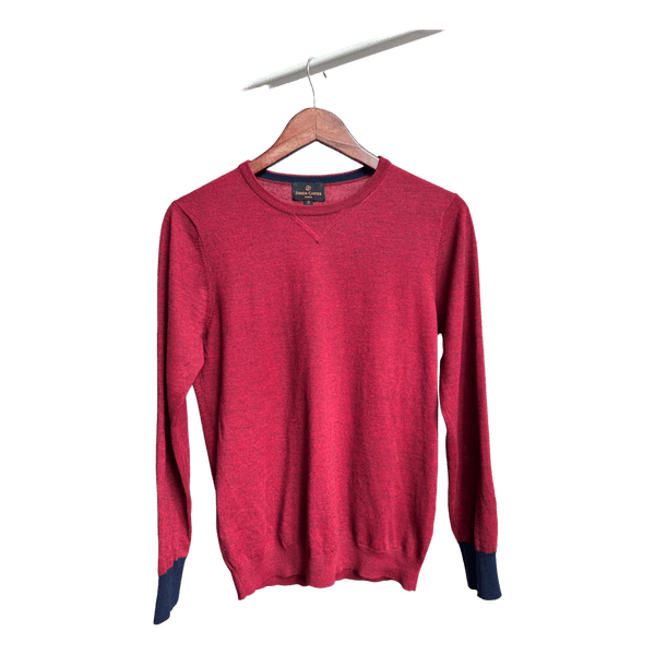 Red knit sweater