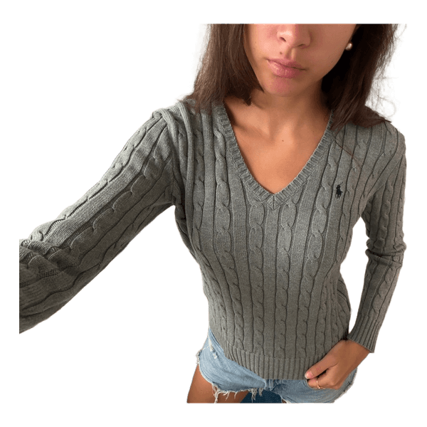 Polo Ralph Lauren Grey cable knit sweater