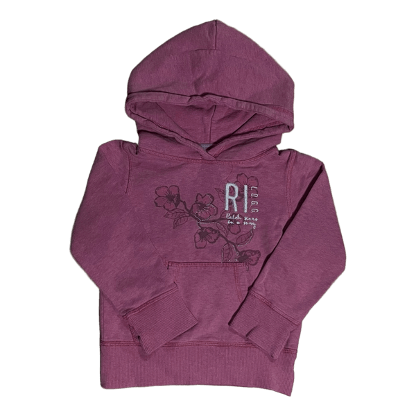 Pink floral hoodie