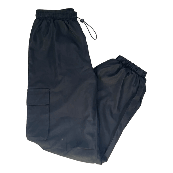 Black cargo trousers