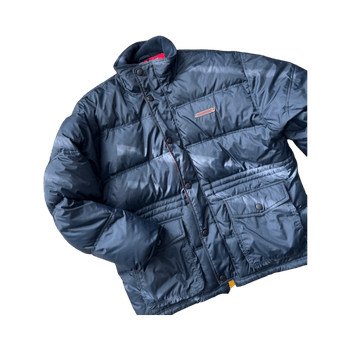 Sininen Vintage untuvatakki xl