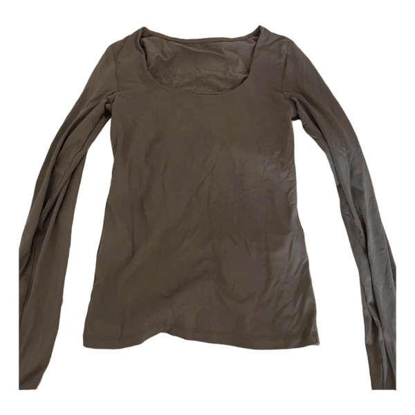 Grey long-sleeved top