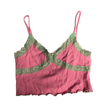 Sinsay pink ribbed cami