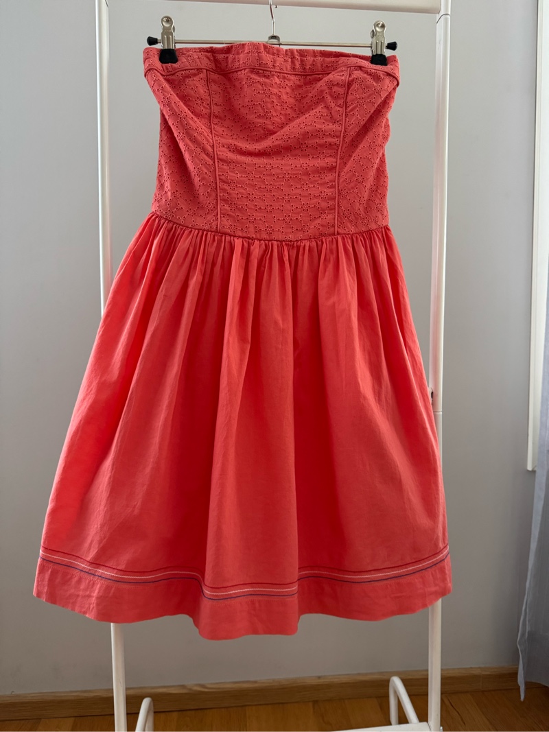 Coral Tommy Hilfiger Summer Cotton Dress