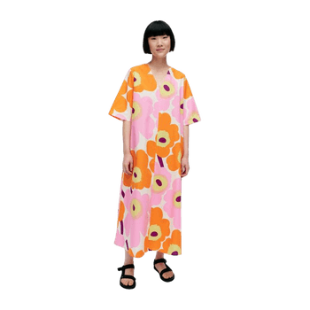 Unikko cotton poplin dress