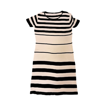 Striped cotton dress