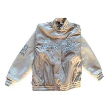 Beige varsity jacket
