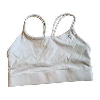 White sports bra top