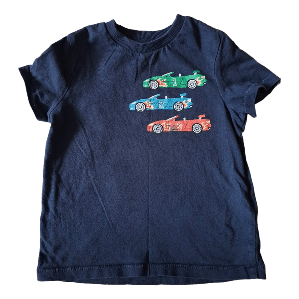 Blue car print t-shirt
