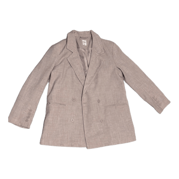 Beige double breasted blazer