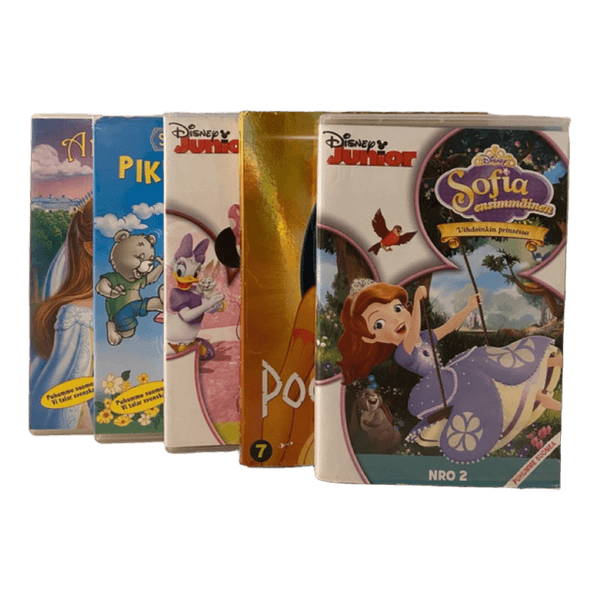 Lasten DVD-elokuvia 5 kpl