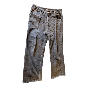 Dark grey dragon embroidered jeans