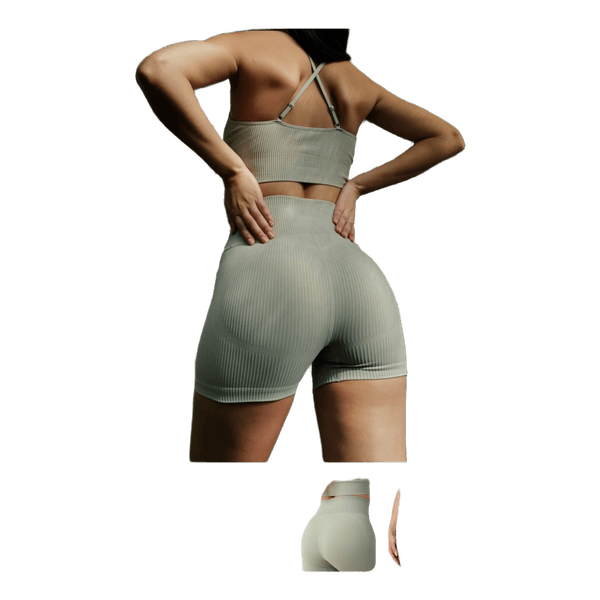 oceansapart maya hotpant set - dusty sage / treeniset s