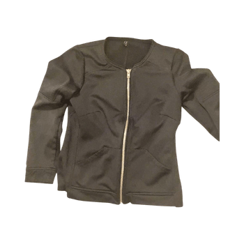 Musta vetoketjullinen takki