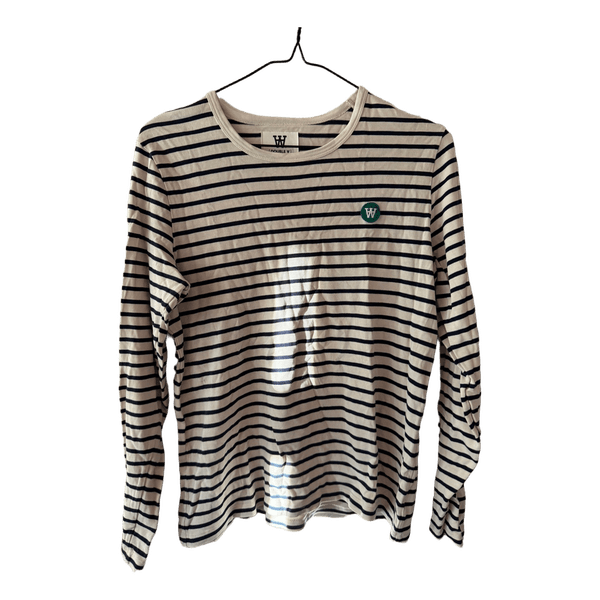 Stribet wood Wood langærmet t-shirt
