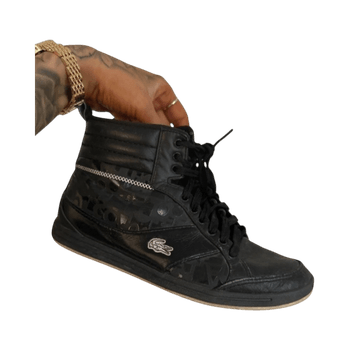 Lacoste high-top real lather sneakers