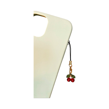Cherry phone charm