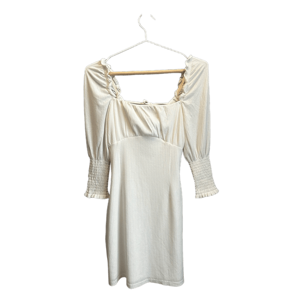 White mini dress