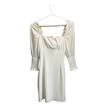 White mini dress