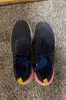 Navy sports shoes