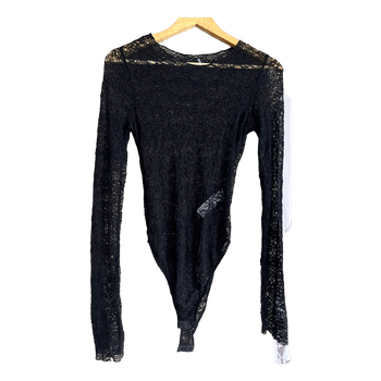 Black lace bodysuit